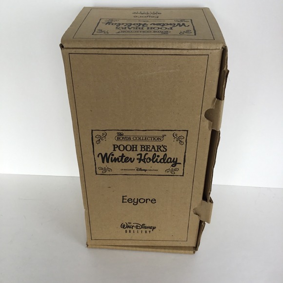 Boyds Collection Pooh Bears Winter Holiday Eeyore with Christmas Ornament - Picture 15 of 16